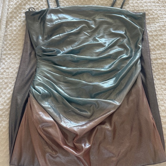 Fleur Du Mal Iridescent Bodycon Midi Dress - Picture 3 of 7